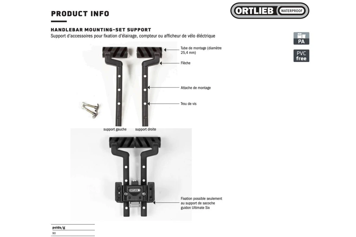 Adaptateur Multifonction Pour Kit De Fixation Guidon Ortlieb 10 Adaptateur Multifonction Pour Kit De Fixation Guidon Ortlieb – Image 8