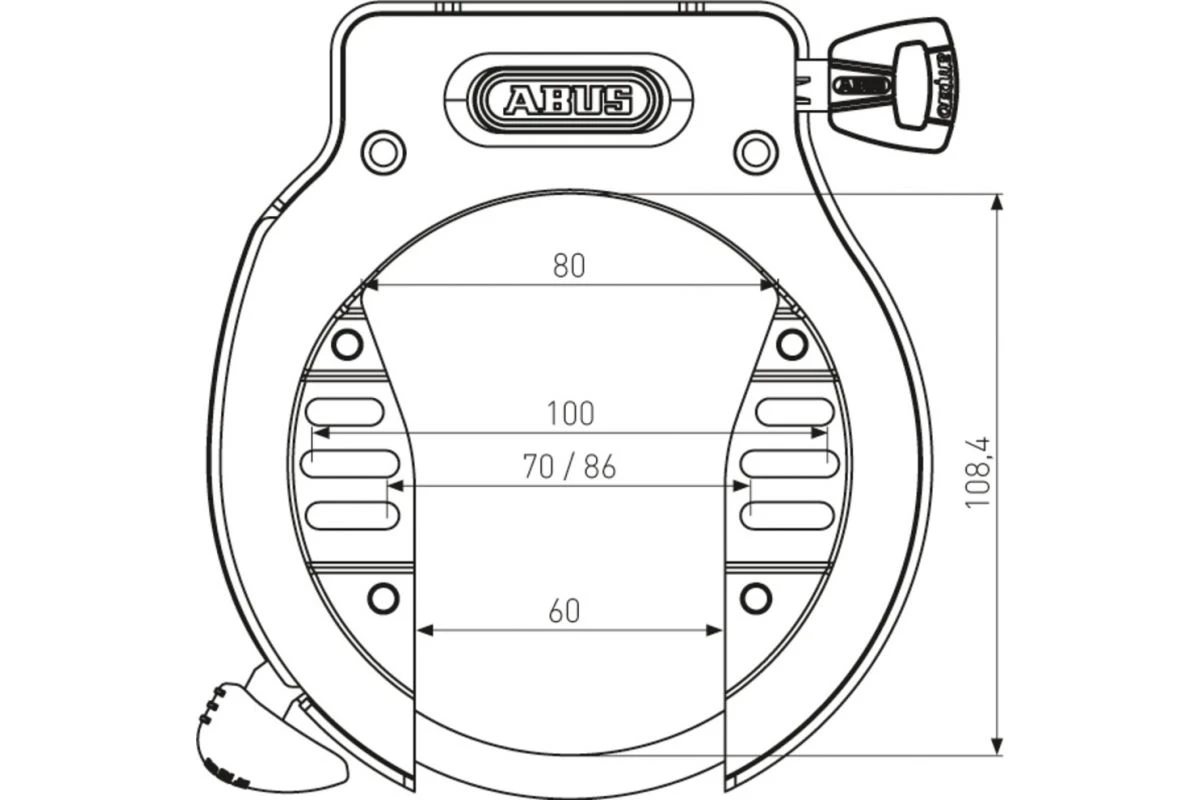 Antivol De Cadre Vélo à Clef Abus Amparo 4650S NR 4 Antivol De Cadre Vélo à Clef Abus Amparo 4650S NR – Image 2