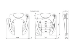 Antivol De Cadre Vélo à Clef Abus Pro Shield Plus 5950 NR -Équipement De Vélo antivol de cadre velo a clef abus pro shield plus 5950 nr 3