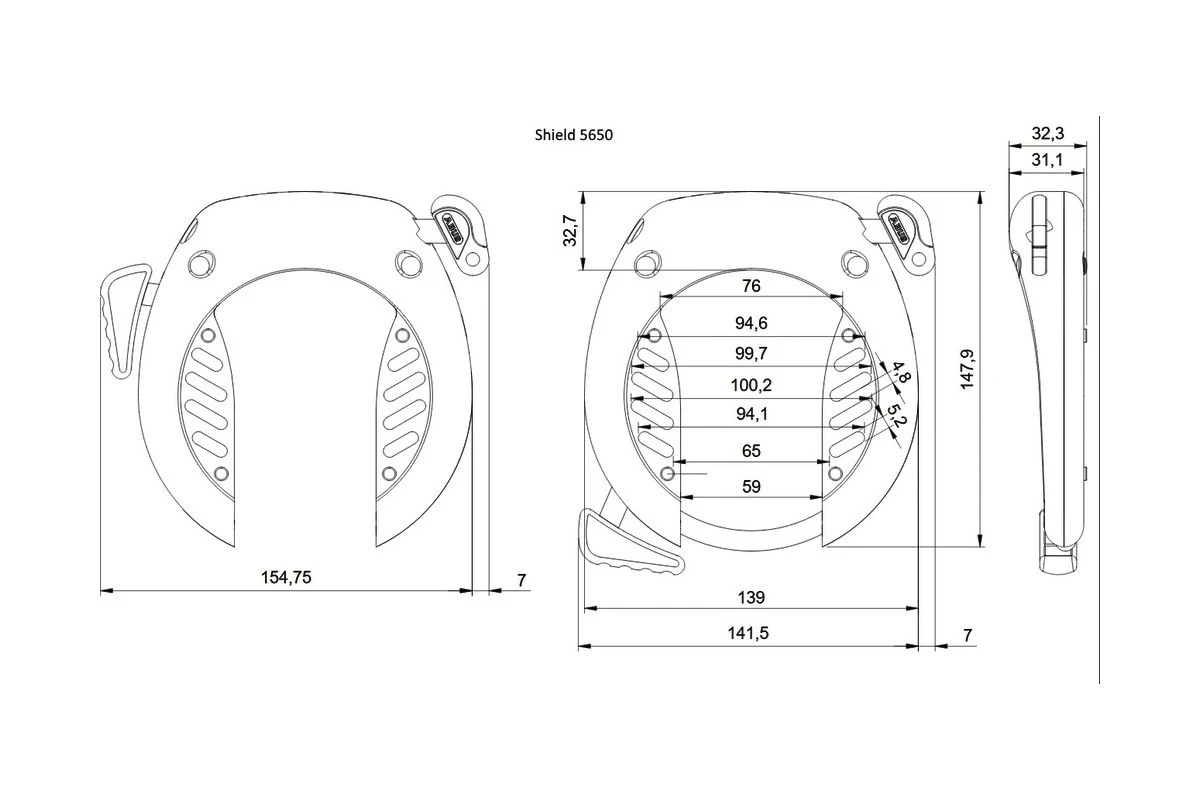 Antivol De Cadre Vélo à Clef Abus Shield 5650 NR 5 Antivol De Cadre Vélo à Clef Abus Shield 5650 NR – Image 3