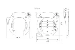 Antivol De Cadre Vélo à Clef Abus Shield 5650 NR Large -Équipement De Vélo antivol de cadre velo a clef abus shield 5650 nr large 2