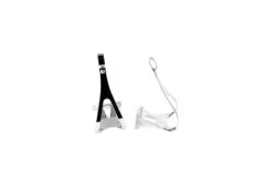 Cale-pieds Vélo Orange Acier Inox