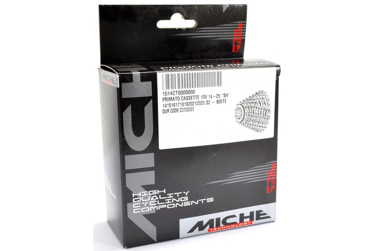 Cassette Miche 10 Vitesses Primato 14/25 Compatible Shimano 4 Cassette Miche 10 Vitesses Primato 14/25 Compatible Shimano – Image 2