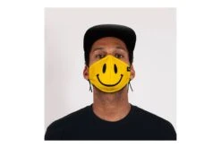 Masque En Tissu Lavable Pacific & Co. Smiley -Équipement De Vélo masque en tissu lavable pacific co smiley 2