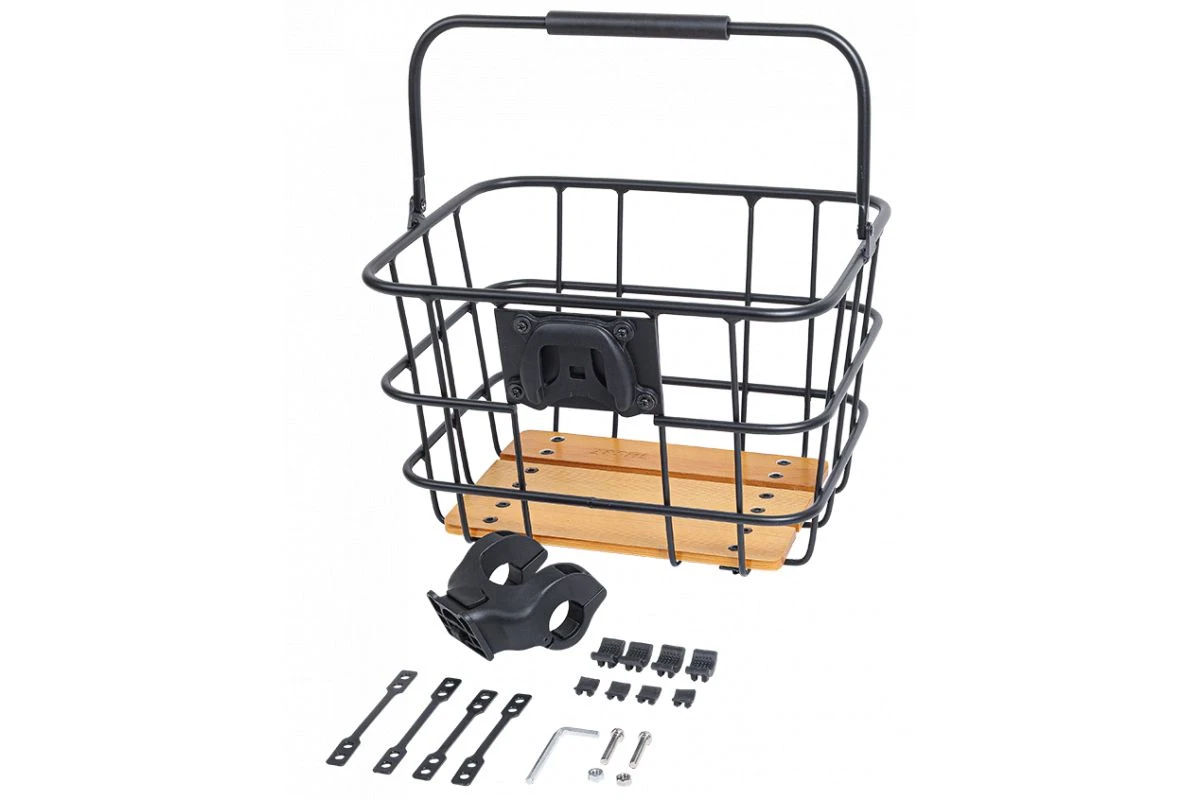 Panier Avant Amovible Pour Vélo ZEFAL Classic Bois Et Aluminium 4 Panier Avant Amovible Pour Vélo ZEFAL Classic Bois Et Aluminium – Image 2