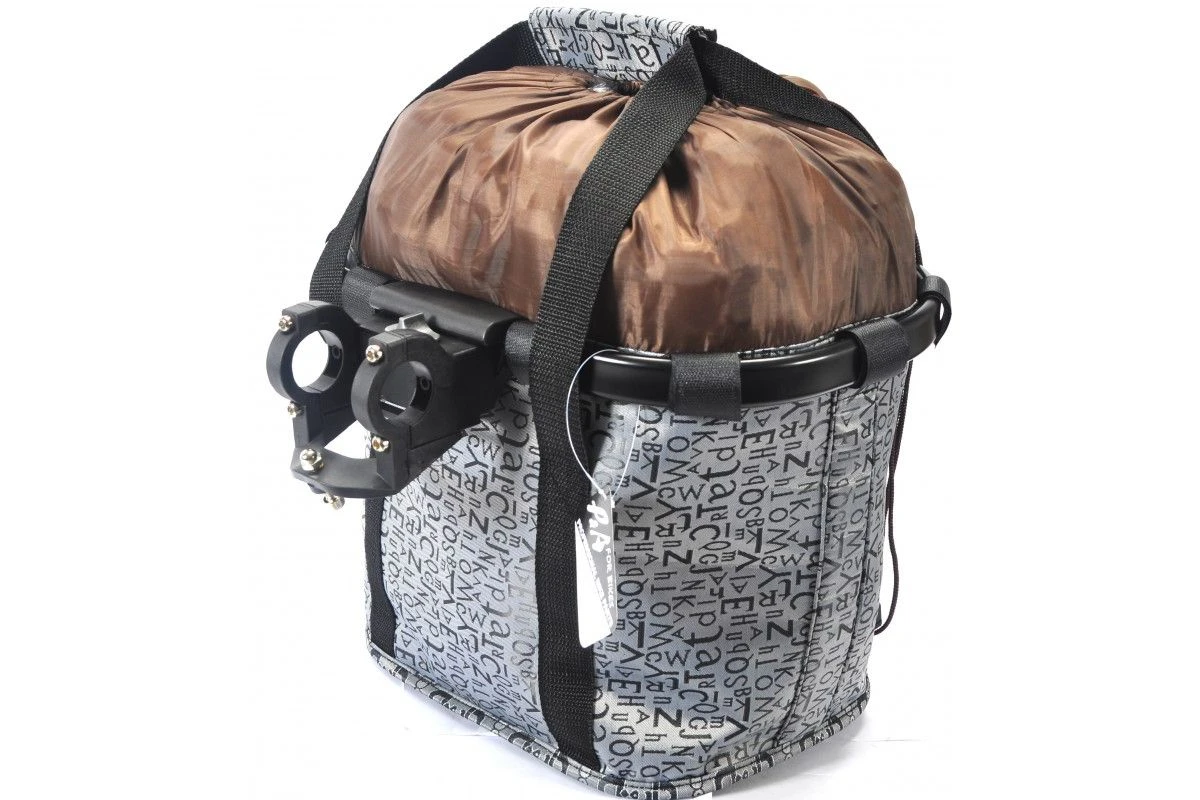 Panier Avant Amovible Textile P&A Gris/Noir 8 Panier Avant Amovible Textile P&A Gris/Noir – Image 6