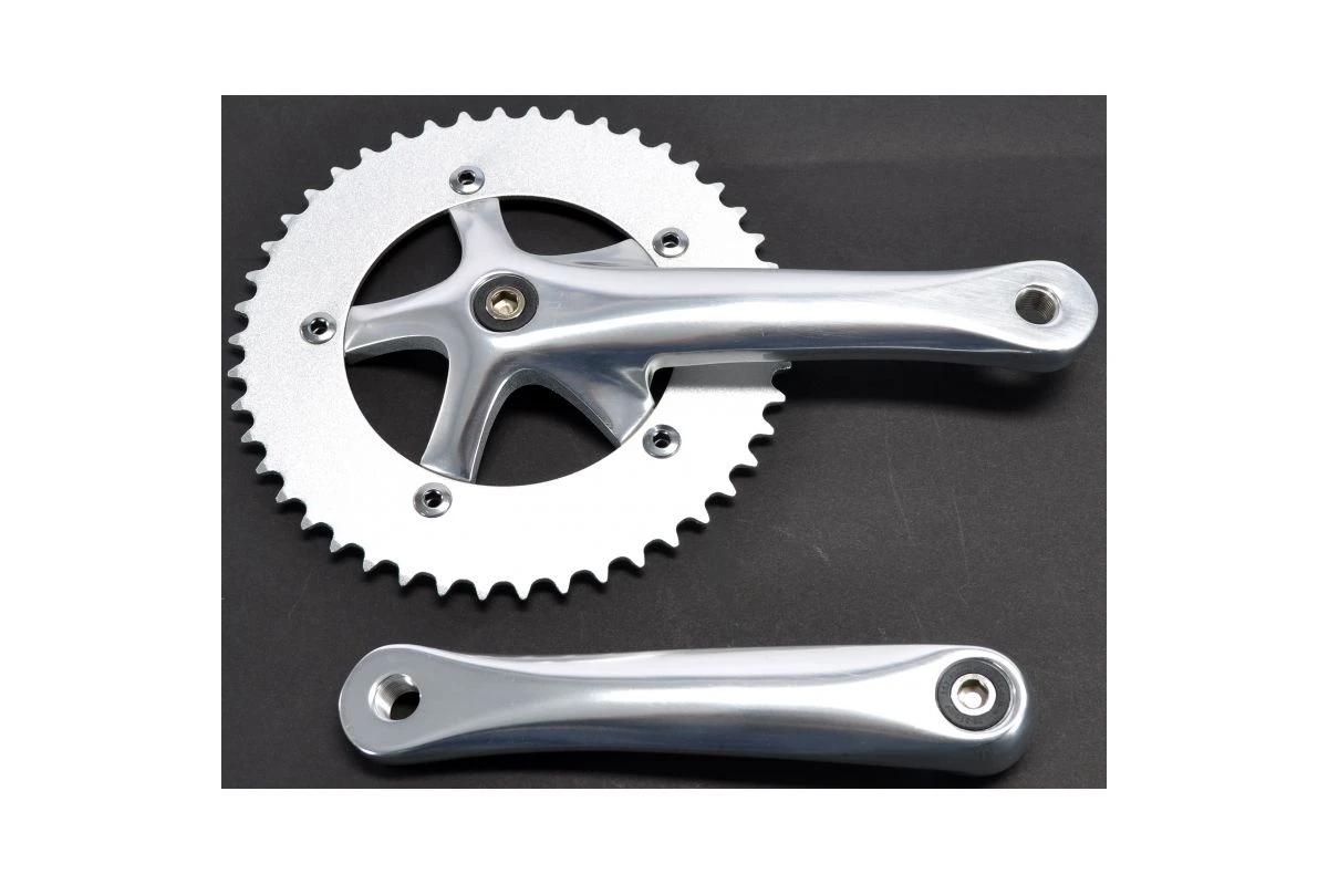 Pédalier Fixie / Singlespeed P&A Prowheel Silver 3 Pédalier Fixie / Singlespeed P&A Prowheel Silver