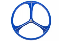 Roue à Bâtons 3 Spoke Bleue