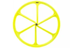 Roue à Bâtons 6 Spoke Jaune Fluo