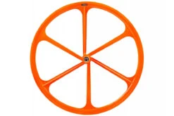 Roue à Bâtons 6 Spoke Orange Fluo